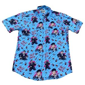 The Office RSVLTS Shirt Men Large Date Mike Kunuflex Short Sleeve Comedy TV